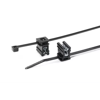 HellermannTyton T30REC4A-PA66HS/PA66HIRHS-BK svart värmestabiliserat slagtåligt buntband 150x3,5 mm, 500-pack 150-76090