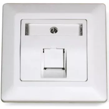 Dätwyler 185866 RJ45 Cat 7A datamodul, 1 port, vit