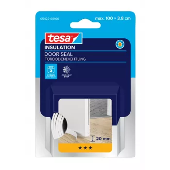tesamoll UNIVERSAL dörrtätningslist vit 38 mm x 1 m (05422-00100-01)