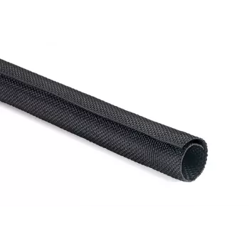 HellermannTyton Helagaine Twist-In flätad kabelstrumpa, 16-19 mm buntdiameter, 2 m, svart, PET 170-01014