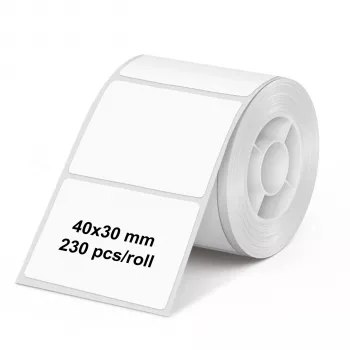 Olympia 6320 etikettrule 40 mm x 30 mm vit 230 etiketter