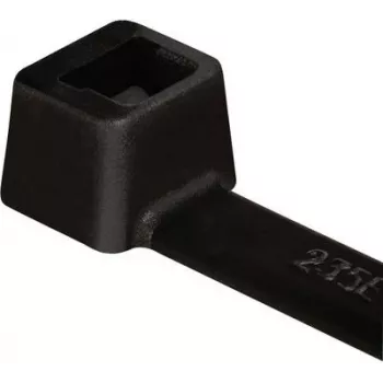 HellermannTyton T-serien T18R buntband med innerkugg, 100 mm x 2,5 mm, svart, 100-pack 111-01910