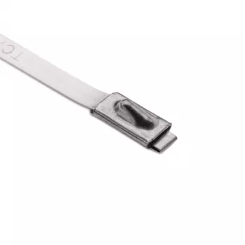 HellermannTyton MBT27S-316-SS-NA-C1 rostfritt buntband, 681 mm x 4,6 mm, kulstängning, silver 111-93279