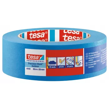 tesa Precision Masking Tape 4440 Outdoor UV PLUS, blå, 38 mm x 50 m 04440-00003-00