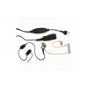MIDLAND Albrecht AE 31-PT07 in-ear mono-headset med bygelmikrofon och PTT, sladdbundet, 2-pinskontakt, svart 41990