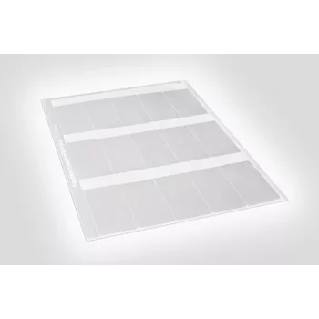 HellermannTyton 594-81104 termotransferetikett transparent vit 100 mm x 100 mm 1000 etiketter