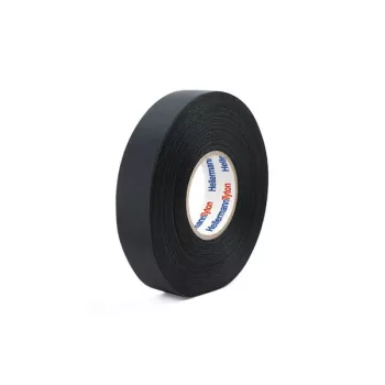 HellermannTyton 712-10003 PVC el-isoleringstejp, svart, 19 mm x 20 m, gummikläber, 0,15 mm tjock