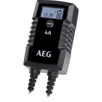 AEG LD4 10616 automatiskt bilbatteriladdare 6V/12V 2A/4A för bly-syra, GEL, AGM, MF, Ca/Ca