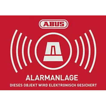 ABUS larmvarningsdekal med logotyp 148 x 105 mm (1 st) AU1422