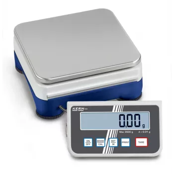 KERN PCD 2500-2 precisionsvåg 2500 g kapacitet, 0,01 g avläsning