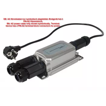 ALLNET utomhus PoE-injektor IP67 IEEE 802.3bt 60W metallhölje ALL-PI2013Ov2BT60