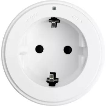 SYNERGY21 MODULRAIL typ F uttagsmodul vit (Schuko) 16A 250V S21-MR016