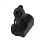 IWH utanpåliggande DIN-uttag 12/24V 16A svart 019009