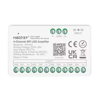 Synergy 21 Pixel LED Controller SPI-serie 4-kanals förstärkare/repeater (SPI-PA4)