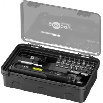 Goobay mini batteridriven skruvmejsel-set 28 delar – precisionsskruvmejsel med 24 bits 77816