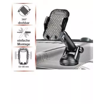 IWH 019262 universell smartphonehållare för bil med sugkopp och flexibel svanhals