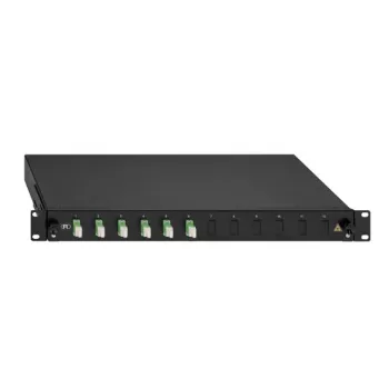 Rutenbeck BasicLine 19 inch utdragbar skarvbox 1U, ljusgrå 2280302060