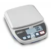 KERN EMS 12K0.1 precisionsvåg, 12 kg x 0,1 g, rostfri plattform, RS-232, nät-/batteridrift