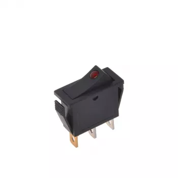 IWH röd belyst vippbrytare 12V/24V 10A ON-OFF SPST 19029