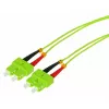 Tecline HD OM5 multimode fiberoptisk patchkabel, SC duplex till SC duplex, 50/125 µm, limegrön, 3 m 796SS03