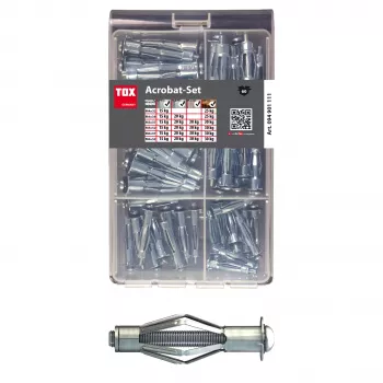 TOX ACROBAT SET 094901111 hålrumspluggsset, 60 delar