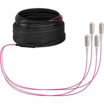 EFB Elektronik OM4 multimode fiberoptisk trunkkabel, 4 fibrer, SC till SC, 30 m, LSZH, Dca O8301S30OM4
