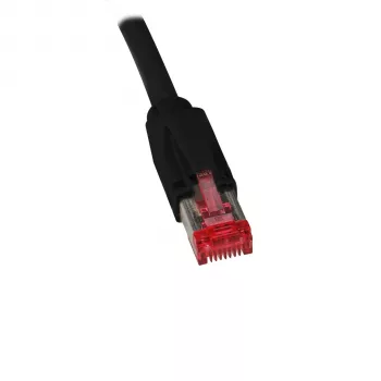 EFB Elektronik Cat.7 S/FTP LSZH patchkabel, RJ45, svart, 0,15 m K0700SW.0,15