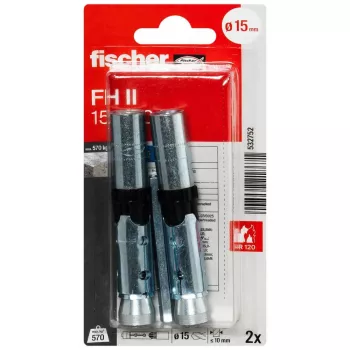 Fischer FH II 15/M10 I K NV högeffektanslag, 1 set (532752)