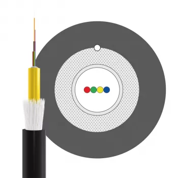 INFRALAN U-DQ(ZN)BH OM4 4G (1x4) Eca 3000N LSZH svart fiberkabel, 7,5 mm 54504D2E-CPR