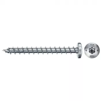 Fischer Power-Fast II CZF 670636 spånplattsskruvar 4,5 x 40 mm Pozidriv PZ2 förzinkat stål, 200 st