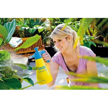 GLORIA Hobby 100 handtryckspruta 1,3 L blå gul plast mässing/plast 3 bar 000015.0000