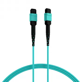 EFB Elektronik MPOF12MPOFOM3-3 MPO-PLUS-uttag till MPO-PLUS-uttag OM3 12-fiber typ B LSZH aqua patchkabel, 3 m