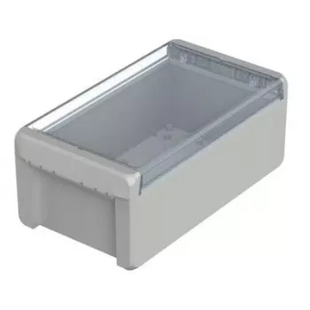 BOPLA EUROMAS II väggkapsling, polykarbonat, ljusgrå (RAL 7035), 231 x 125 x 90 mm, IP65, IK07 96025235