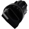Siemens SIRIUS ACT 3SU10022BC100AA0 vridströmbrytarhuvud, 22 mm, 2 lägen, spärrande, svart plastfrontring, belysningsbar