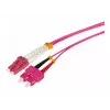 Tecline HD OM4 multimode fiberoptisk patchkabel LC till SC duplex, 50/125 µm, erika violett, 7,5 m 798LS07