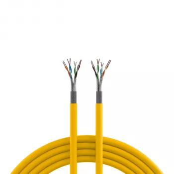 INFRALAN Cat.7A 1250 AWG22 S/FTP 4P CPR Dca 25Gbit/s ready rapsgul RAL1021, 500 m 999833.500-CPR