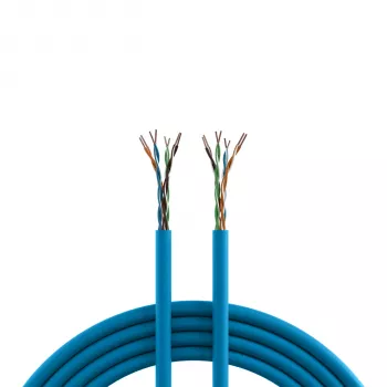 INFRALAN Cat.6A 500 MHz U/UTP 4-par installationskabel, AWG23, CPR B2ca, RAL5015 blå, 305 m 99960.305-CPR