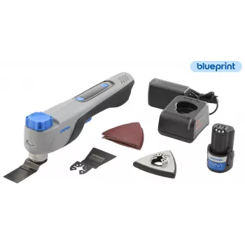 Dremel MM12V-S1 F013CM12JA batteridrivet multifunktionsverktyg med 12V borstlös motor, 1x 2,0Ah batteri, laddare, mjuk väska