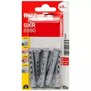 Fischer SXR 8 x 60 K NV långskaftsplugg, 1 set (532741)