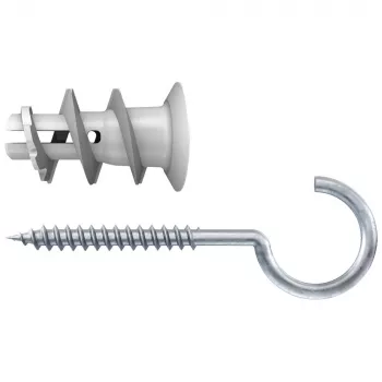 Fischer GK RH K NV gipsskruvplugg med rundkrok, 22 mm, 1 set (510662)
