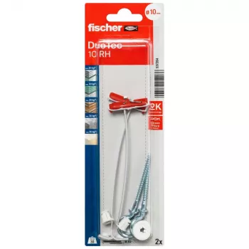 Fischer DuoTec 10 RH K NV plugg med rundkrok, 1 set (537264)