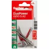 Fischer DuoPower 6 x 50 S A2 K NV universalplugg med skruv A2, 1 set (537670)