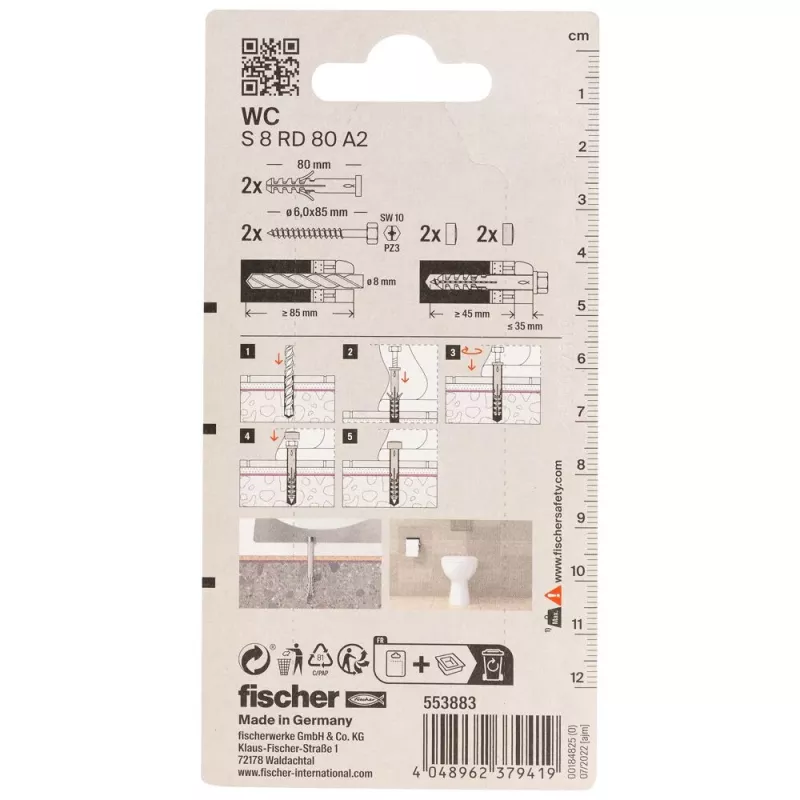 Fischer monteringssats Ready2Fix WC (553883)