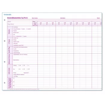 BOI intensivvårdsdokumentation ambulans formulär, 50 blad 9206-00428