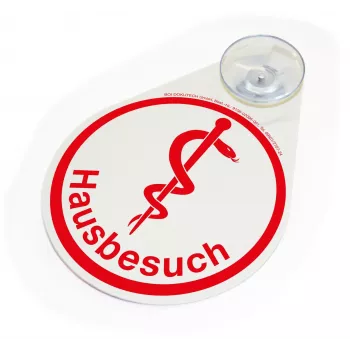 BOI Dokutech hänvisningsskylt hembesök röd (9108-02096-001)