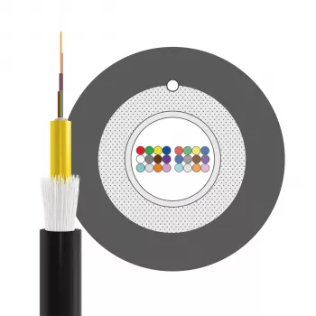 INFRALAN U-DQ(ZN)BH OS2 24E (1x24) Eca 2000N LSZH svart 5,8mm G657A1 fiberkabel 54424.1D-E2