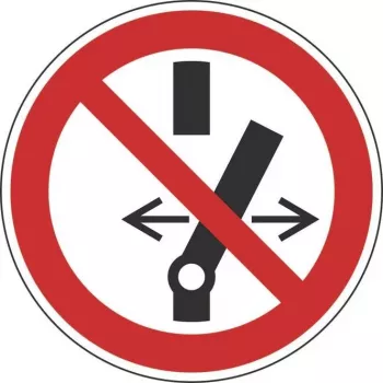 HEIN industriskyltar förbudsskylt slå inte på ASR/ISO magnetfolie rund 100mm (27546)