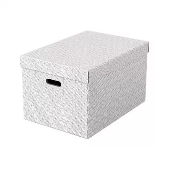 Esselte förvaringslåda Home L, 3-pack, vit, 628286