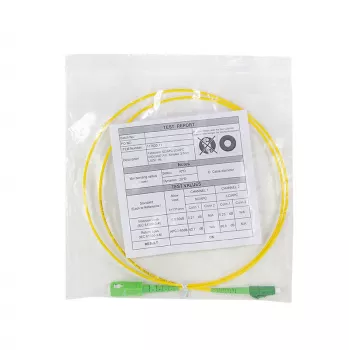 LogiLink FPSLS11 singelmode 9/125 fiberoptisk patchkabel SC/APC till LC/APC, 100 m, gul