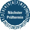 HEIN industriskyltar kontrollplakett NP26-31 blå rund 20mm 500/rulle (185778)